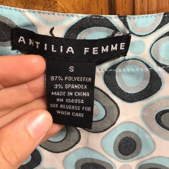 Antilia Femme tieback ruffled silky blouse - Picture 3 of 6